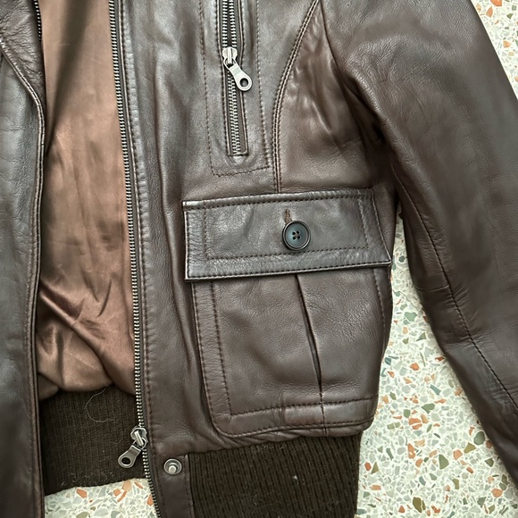 Columbia leather bomber jacket - Picture 5 of 13